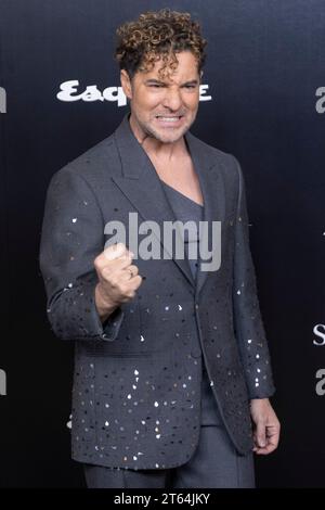 David Bisbal a assisté à l'Esquire hommes de l'année Photocall au Casino de Madrid. Banque D'Images