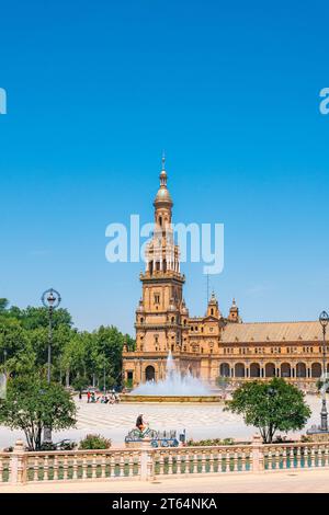 Plaza de España, Séville Espagne Banque D'Images