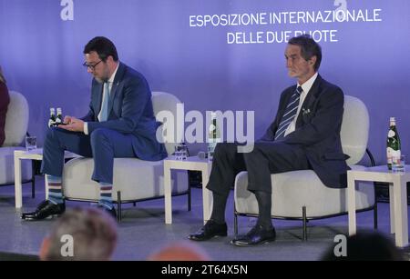 Inauguration de l'EICMA, salon international de la moto le 2023 NOVEMBRE, Milan, Lombardie Banque D'Images