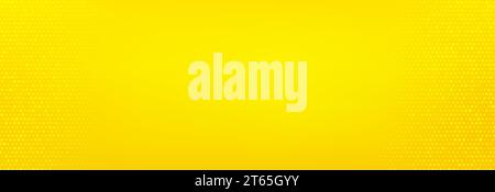 Fond jaune avec motif pointillé. Conception de texture de cercles, affiche lumineuse, fond de bannière jaune. Vecteur Illustration de Vecteur