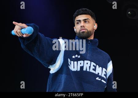 Madrid, Espagne. 08 novembre 2023. Le chanteur portoricain jay Wheeler se produit lors du concert de la tournée mondiale Emociones au Wizcenter de madrid 8 novembre 2023 espagne (photo Oscar Gonzalez/Sipa USA) crédit : SIPA USA/Alamy Live News Banque D'Images