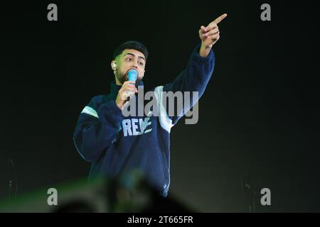 Madrid, Espagne. 08 novembre 2023. Le chanteur portoricain jay Wheeler se produit lors du concert de la tournée mondiale Emociones au Wizcenter de madrid 8 novembre 2023 espagne (photo Oscar Gonzalez/Sipa USA) crédit : SIPA USA/Alamy Live News Banque D'Images