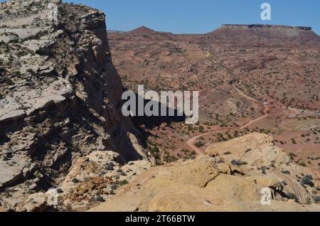 Les contours accidentés de la houle de San Rafael dans le centre-sud de l'Utah attirent des milliers d'explorateurs, de randonneurs et d'autres touristes, pour sa beauté naturelle. Banque D'Images