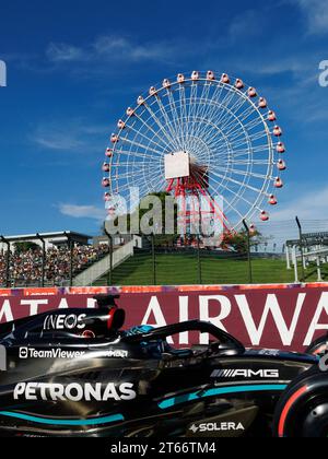 Suzuka Grand Prix circuit, 9 novembre 2023 : George Russell (GBR) de l'équipe Mercedes lors du Grand Prix de Formule 1 du Japon 2023. Banque D'Images