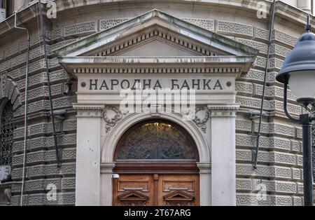 Belgrad, Serbie. 07 novembre 2023. La Banque nationale serbe dans la capitale serbe. Crédit : Jan Woitas/dpa/Alamy Live News Banque D'Images