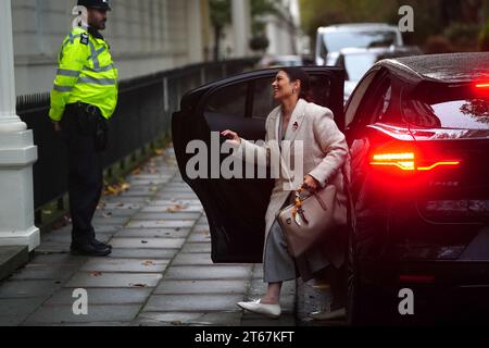 L’ancienne secrétaire d’État à l’intérieur Priti Patel arrive pour faire une déclaration à l’enquête britannique sur la Covid-19 à Dorland House à Londres, au cours de sa deuxième enquête (module 2) explorant la prise de décision et la gouvernance politique au Royaume-Uni. Banque D'Images