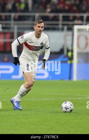 Novembre 7 2023 Milan - Italie - sport, football - Milan vs Paris Saint Ligue des champions allemande 2023/2024 - Stade G. Meazza - dans l'image : Fabián R. Banque D'Images