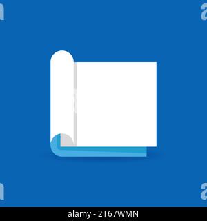 Icône de concept de livre ouvert plat ou élément de conception Illustration de Vecteur