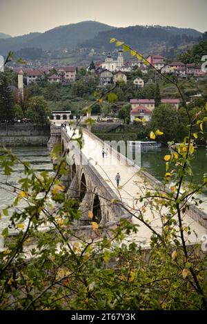 Le pont sur la Drina, Visegrad, Bosnie-Herzégovine (2) Banque D'Images