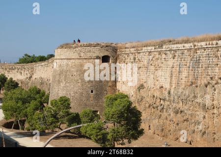 Ancienne ville fortifiée ou bastion entourant la ville d'origine de Famagouste maintenant dans Chypre occupée Banque D'Images