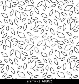 Trematoda helminth Seamless Pattern - arrière-plan vectoriel de vers parasites Illustration de Vecteur