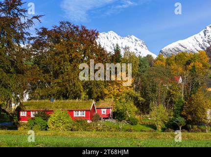 Beaux paysages à Urke, Norvège, Scandinavie, Europe en octobre Banque D'Images