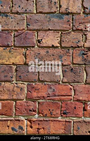 Gros plan d'un vieux mur de briques dans le quartier des Rocks de Sydney, en Australie Banque D'Images
