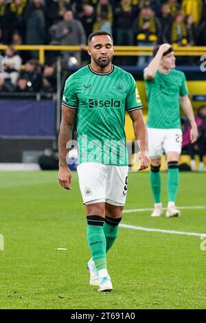 Dortmund, Allemagne. 07 novembre 2023. L'attaquant Callum Wilson (9) de Newcastle United lors du Borussia Dortmund FC contre Newcastle United FC UEFA Champions League Round 1 Group F match au BVB Stadion, Dortmund, Allemagne le 7 novembre 2023 Credit : Every second Media/Alamy Live News Banque D'Images