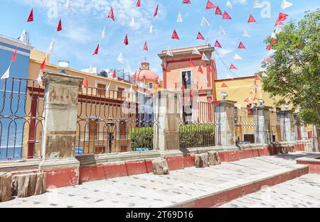 L'exceptionnelle Iglesia de la Compania à Guanajuato, Mexique Banque D'Images
