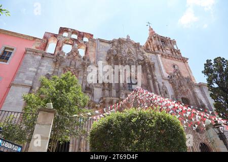 L'exceptionnelle Iglesia de la Compania à Guanajuato, Mexique Banque D'Images