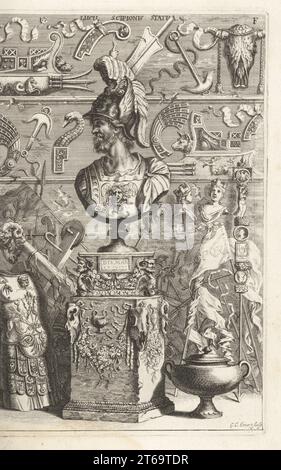 Scipio Machine Les normes romaines. La gravure Photo Stock - Alamy