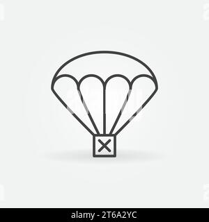 Icône de concept de ligne mince vectorielle AirDrop ou élément de conception Illustration de Vecteur