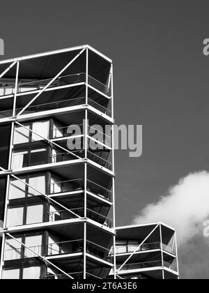 B&W Riverlight Quay Development, Nine Elms, South London, Angleterre, Royaume-Uni, GO. Banque D'Images