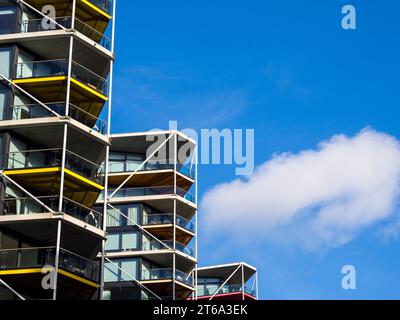 Riverlight Quay Development, Nine Elms, South London, Angleterre, Royaume-Uni, GO. Banque D'Images