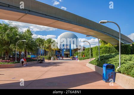 Boutique de souvenirs Mouse Gear à Epcot au Walt Disney World à Orlando, Floride Banque D'Images