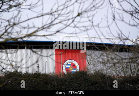 Photo du dossier datée du 14-03-2021 du Stade Madejski, Reading. La vente du club de crise de League One Reading à de nouveaux propriétaires est maintenant «proche d'une conclusion bien nécessaire», a déclaré un cadre supérieur. Date de parution : jeudi 9 novembre 2023. Banque D'Images