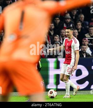 AMSTERDAM - Steven Berghuis de l'Ajax lors du match du groupe B de l'UEFA Europa League entre l'Ajax Amsterdam et Brighton & Hove Albion FC au Johan Cruyff Arena le 9 novembre 2023 à Amsterdam, pays-Bas. ANP OLAF KRAAK Banque D'Images