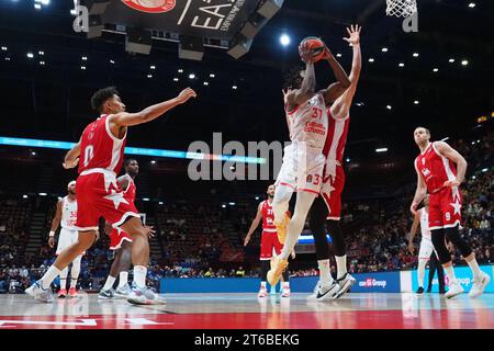 Milan, Italie. 09 novembre 2023. Semi Ojeleye (Valencia basket) lors de EA7 Emporio Armani Milano vs Valencia basket, match de basket-ball Euroleague à Milan, Italie, novembre 09 2023 crédit : Agence de photo indépendante/Alamy Live News Banque D'Images