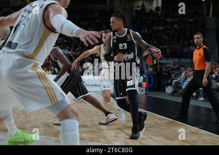 Hackett Daniel de Bologne lors du match de Turkish Airlines Euroleague entre le Real Madrid et Virtus Segafredo Bologne au WiZink Center en novembre Banque D'Images