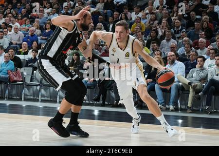 Fabien Causeur du Real Madrid lors du match de Turkish Airlines Euroleague entre le Real Madrid et Virtus Segafredo Bologne au WiZink Center le novembre Banque D'Images