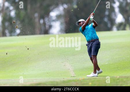 Hong Kong, Chine. 09 novembre 2023. Chikkarangappa S. de l'Inde joue lors du match nul du tour 1 le premier jour du Hong Kong Open Golf Championship 2023 au Hong Kong Golf Club. Crédit : SOPA Images Limited/Alamy Live News Banque D'Images