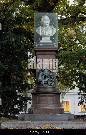 Le mémorial Gustav von Schlör à Weiden, Allemagne Banque D'Images