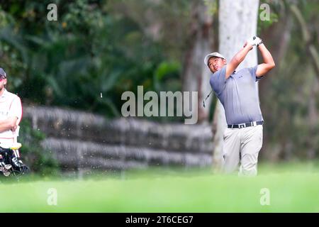 Hong Kong, Chine. 09 novembre 2023. Le settee Prakongvech de Thaïlande joue lors du match nul du tour 1 le premier jour du Hong Kong Open Golf Championship 2023 au Hong Kong Golf Club. (Photo Ben Lau/SOPA Images/Sipa USA) crédit : SIPA USA/Alamy Live News Banque D'Images