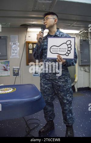 USS Bonhomme Richard (LHD 6) célébration du mois de l'histoire afro-américaine-noire 170217 Banque D'Images