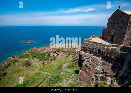 Cathédrale de St Antoine Abbé à Castelsardo - Sardaigne - Italie Banque D'Images