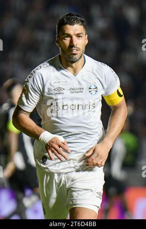 Rio de Janeiro, Brésil. 09 novembre 2023. Luis Suarez de Gremio, lors du match entre Botafogo et Gremio, pour la série brésilienne A 2023, au Sao Januario Stadium, à Rio de Janeiro le 09 novembre. Photo : Marcelo Dias/DiaEsportivo/Alamy Live News crédit : DiaEsportivo/Alamy Live News Banque D'Images