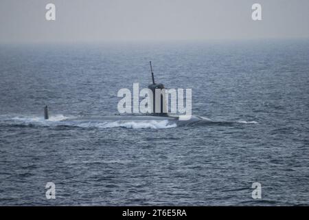 USS Hartford (SSN 768) dégâts Banque D'Images