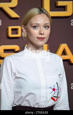 Londres, Royaume-Uni. 09 novembre 2023. Ivanna Sakhno à la première mondiale des Hunger Games The Ballad of Songbirds & Snakes le 9 novembre 2023 à Londres, Royaume-Uni. Photo parStuart Hardy/ABACAPRESS.COM crédit : Abaca Press/Alamy Live News Banque D'Images