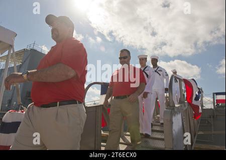 Cérémonie de déclassement de l'USS Kauffman 150918 Banque D'Images