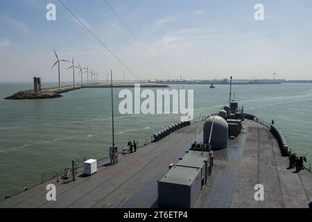 L'USS Mount Whitney participe aux Belgian Navy Days 140703 Banque D'Images