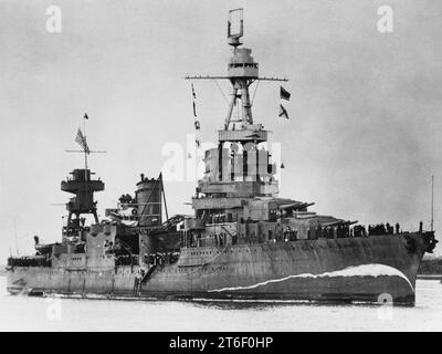 USS Northampton (CA-26) à Brisbane le 5 août 1941 Banque D'Images