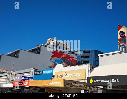 Melbourne Australie / commerces et commerces à Puckle Street ; Moonee Ponds. Banque D'Images