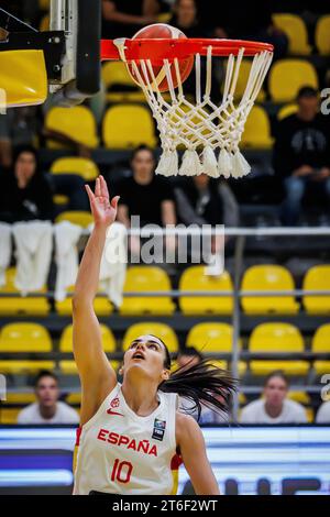 Split, Croatie. 09 novembre 2023. Leticia Romero d'Espagne affrontant le groupe Fiba Women's EuroBasket 2025 Qulifiers Un match de ronde 1 entre la Croatie et l'Espagne au Gripe Sports Hall le 09 novembre 2023. À Split, Croatie. Photo : Zvonimir Barisin/PIXSELL crédit : Pixsell/Alamy Live News Banque D'Images