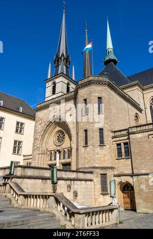 Cathédrale notre-Dame de Luxembourg, Luxembourg, Grand-Duché de Luxembourg Banque D'Images