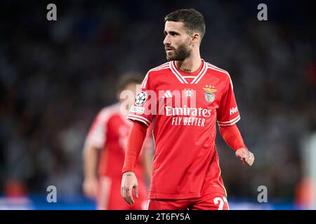 Rafa Silva de SL Benfica en action lors du match Groupe D - UEFA Champions League entre Real Sociedad et SL Benfica à Reale Arena le 08 novembre Banque D'Images