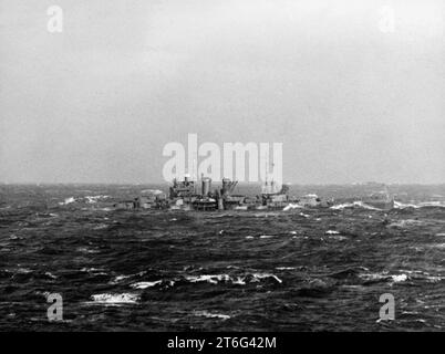 USS Wichita (CA-45) dans l'Atlantique Nord en septembre 1941 Banque D'Images