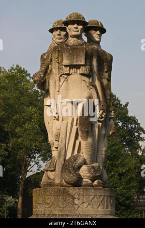 Mémorial de la 24e division East Surrey à Battersea Park. Banque D'Images