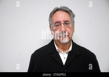 Stop the War Coalition John Rees lors d'une interview avec PA Media dans les bureaux Stop the War, au nord de Londres. Date de la photo : Vendredi 10 novembre 2023. Banque D'Images