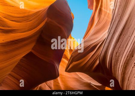 Une protubérance rocheuse en forme d'aigle dans le Lower Antelope Canyon, page, Arizona Banque D'Images