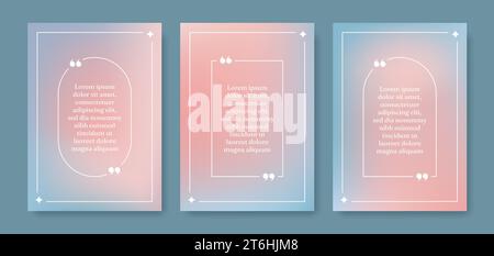 Ensemble de modèles de citations esthétiques avec différents cadres. Bulles de discours abstraites minimalistes. Illustration vectorielle Illustration de Vecteur